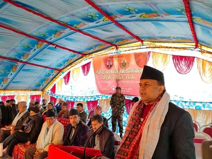 अपराधको मुख्य कारण गिट्टी बालुवा र ठेक्का पट्टा:मुख्य मन्त्रि पोख्रेल
