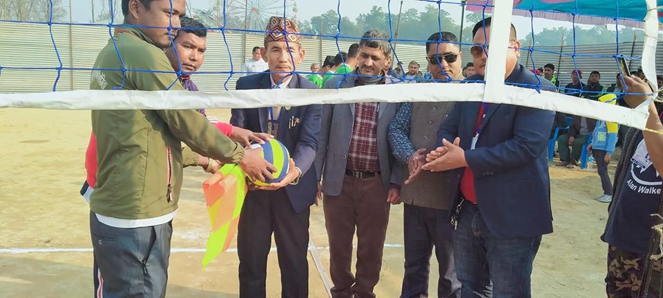 देवदह महोत्सबमा भलिबल प्रतियोगिता सुरु ,उद्घाटन खेलमा रोहिणी क्लब बिजयी