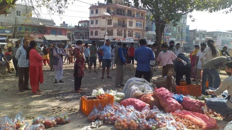 अनेरास्वबियुद्वारा सस्तो तरकारी पसल संचालन ,सर्बसाधारण उत्साहित