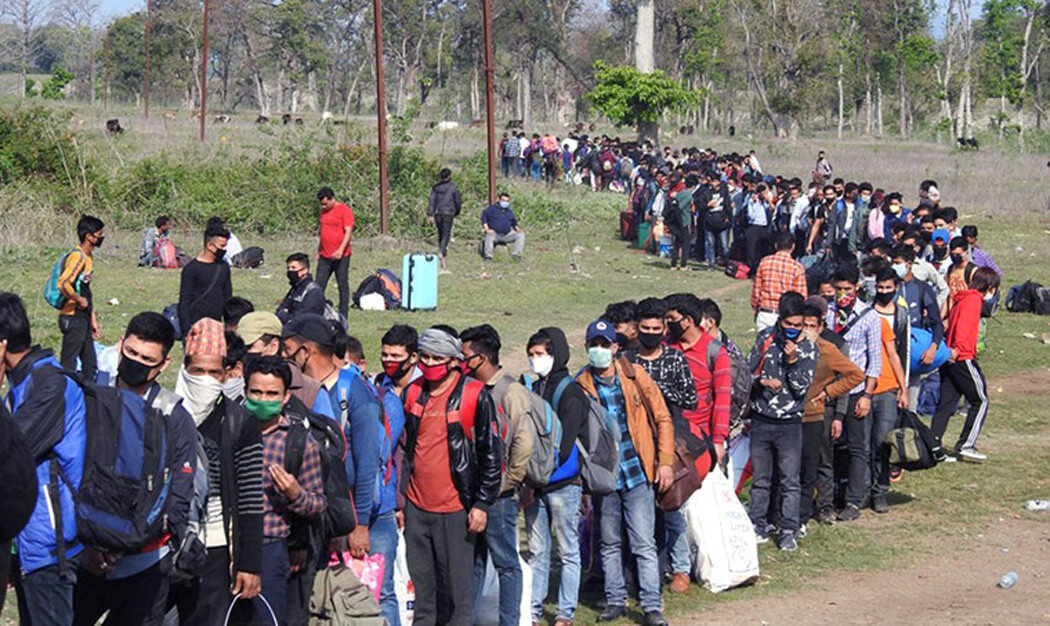 स्वदेश फर्कने पर्खाइमा भारतीय क्वारेन्टाइनमा रहेका नेपाली