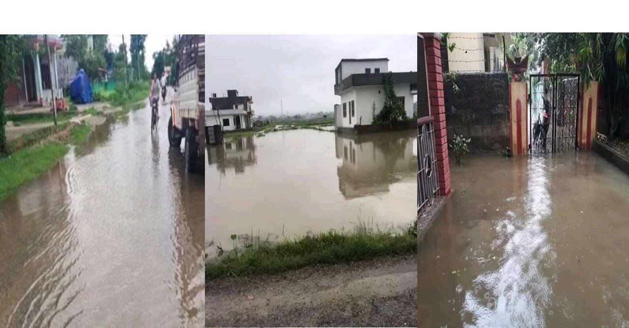 नाली मिचेर संरचना बनाउदा देवदहका केहि बस्ती जोखिममा