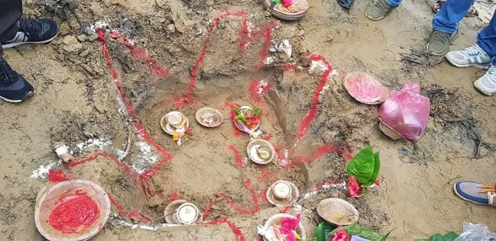 देवदहमा निर्माण हुन लागेको १५ सैयाको हस्पिटल शिलन्यास