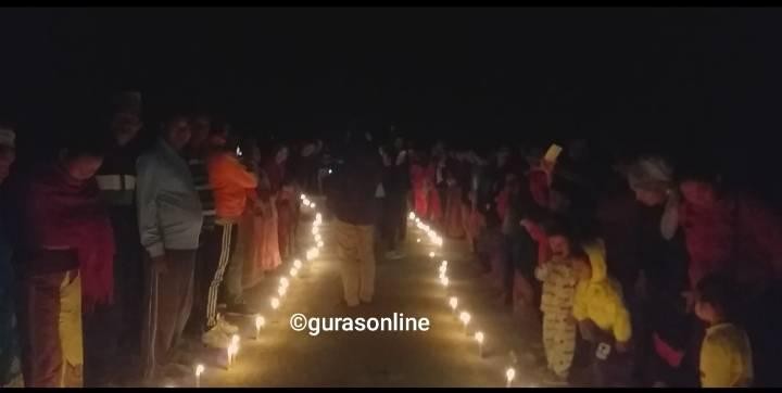 देवदहमा बौद्ध विश्वविद्यालयलाई जग्गा प्राप्त भएको खुसियालीमा दिप प्रज्वलन