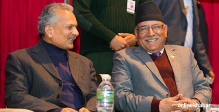 देउवालाई भेटेर सिधै भट्टराई लाई भेट्न पुगे प्रचण्ड