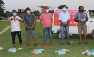 रास्ट्रिय युवा संघ देवदह द्वारा थप २५ परिवारलाई खाद्यान्न वितरण