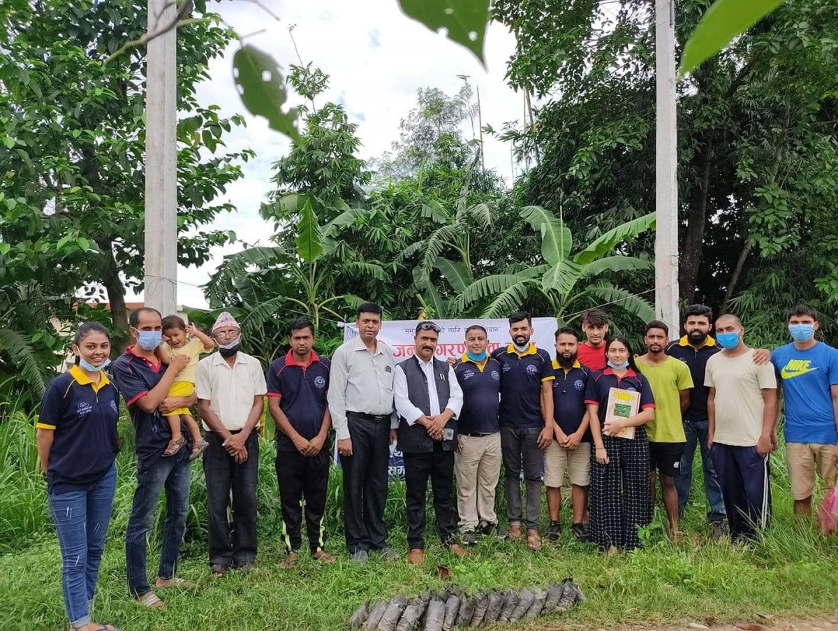 जनजागरण युवा क्लबको आयोजनामा वृक्षारोपण तथा बिरुवा वितरण कार्यक्रम  सम्पन्न