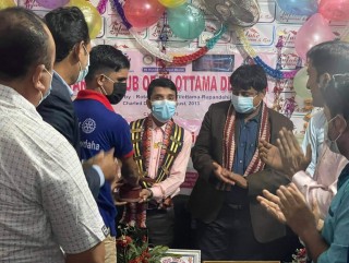रोट्रयाक्ट क्लव अफ तिलोत्तमा देवदहको नवौं स्थापना दिवस तथा नियमित बैठक सम्पन्न
