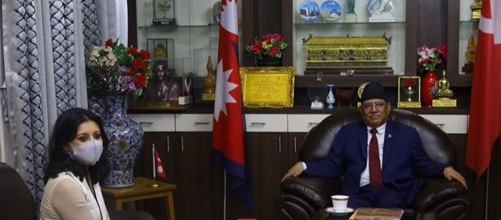 प्रचण्डलाई भेट्न खुलमटार पुगिन एमसीसी उपाध्यक्ष सुमार