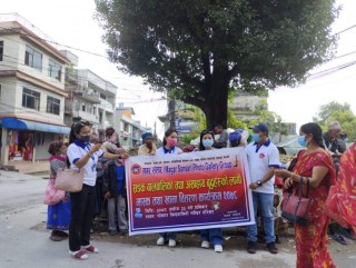 मास्क वितरण तथा खाना खुवाउने कार्यक्रम सम्पन्न