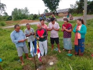 सङ्गम युवा क्लबको भवन प्राङ्गणमा बुद्द मूर्ति राखिने
