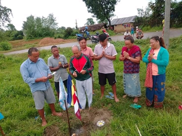 सङ्गम युवा क्लबको भवन प्राङ्गणमा बुद्द मूर्ति राखिने