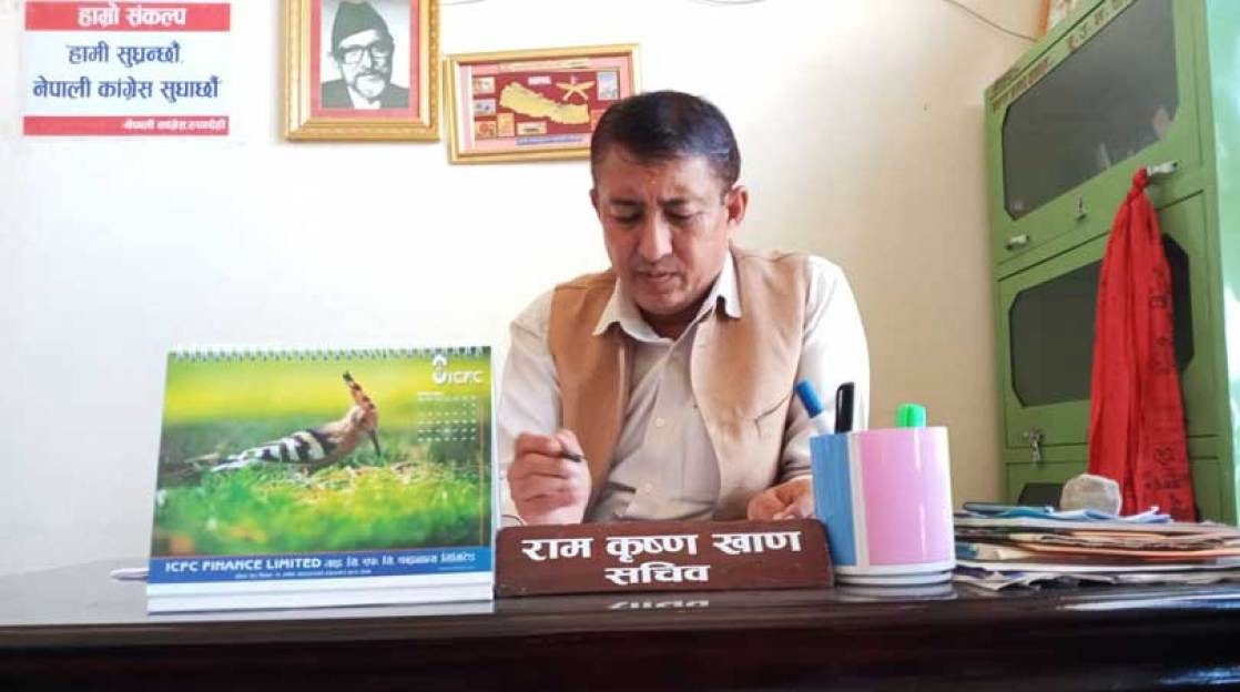 कांग्रेस रुपन्देहीको सभापतिमा खाण निर्विरोध निर्वाचित