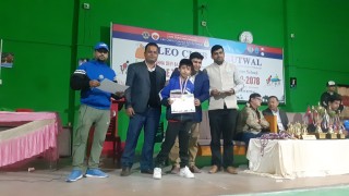 सगरमाथा स्कुलका सनमले जिते जिल्ला स्तरिय टेबल टेनिस प्रतियोगिताको उपाधि