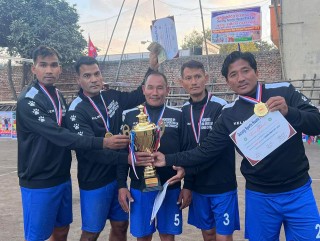प्रताप खवासको उत्कृष्ट प्रदर्शनमा ढोरपाटनलाई भेट्रान्स पुरुष भलिबलको उपाधि