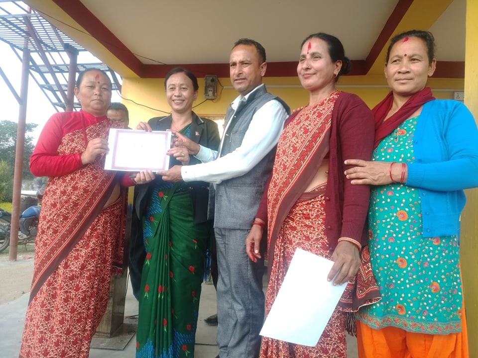 देवदह ३ मा तीन दिने च्याउ खेती तालिम सम्पन्न