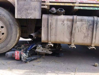 भैरहवामा भारतीय ट्रकको ठक्करबाट मोटरसाइकल चालकको मृत्यु