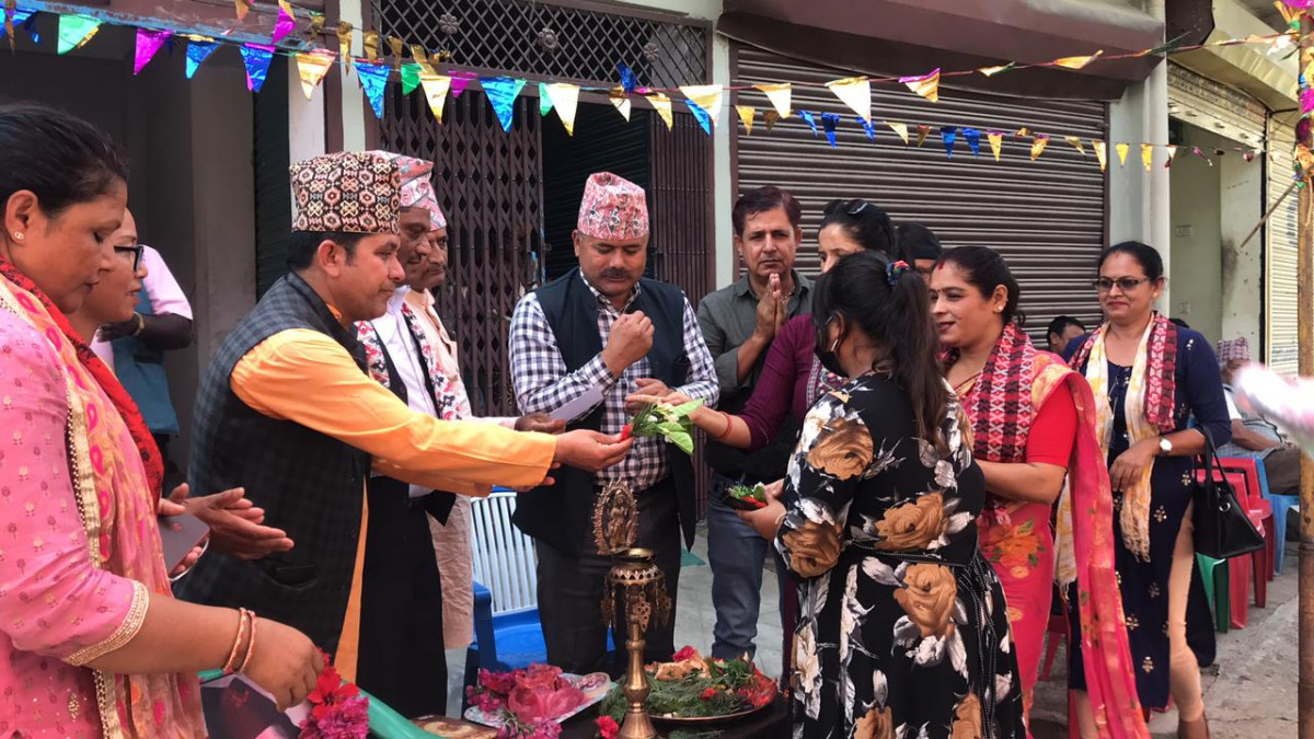 देवदह ६ मा नेपाली कांग्रेसको चुनावी प्रचार कार्यालय स्थापना