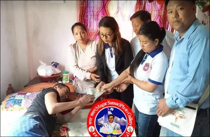 रुख बाट लडेर घाइते भएका सुनवलका रानालाई मगर संसारको आर्थिक सहयोग