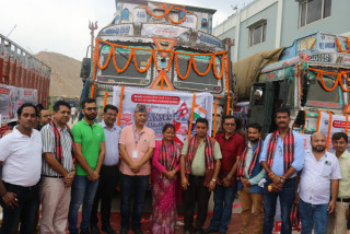 पाल्पा सिमेन्टले रच्यो इतिहास:नेपालबाट पहिलो पटक भारतमा सिमेन्ट निर्यात सुरु