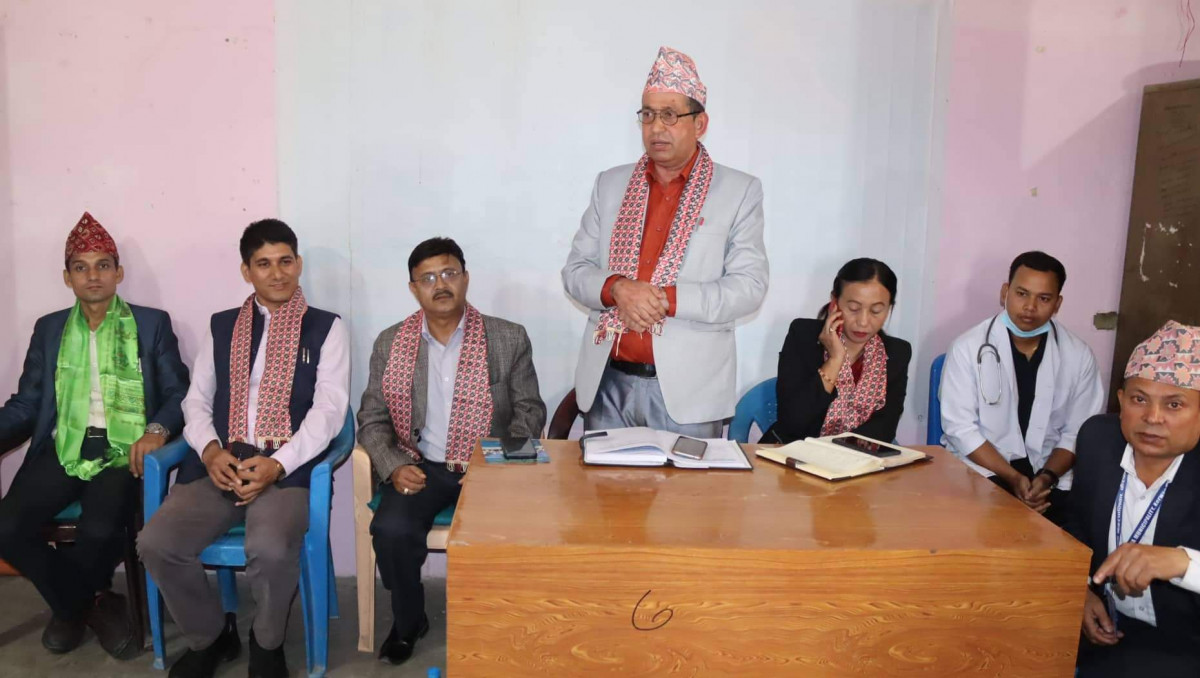 स्वास्थ्यलाई पहिलो प्राथमिकतामा राखेर काम गरेका छौं:नगर प्रमुख खरेल