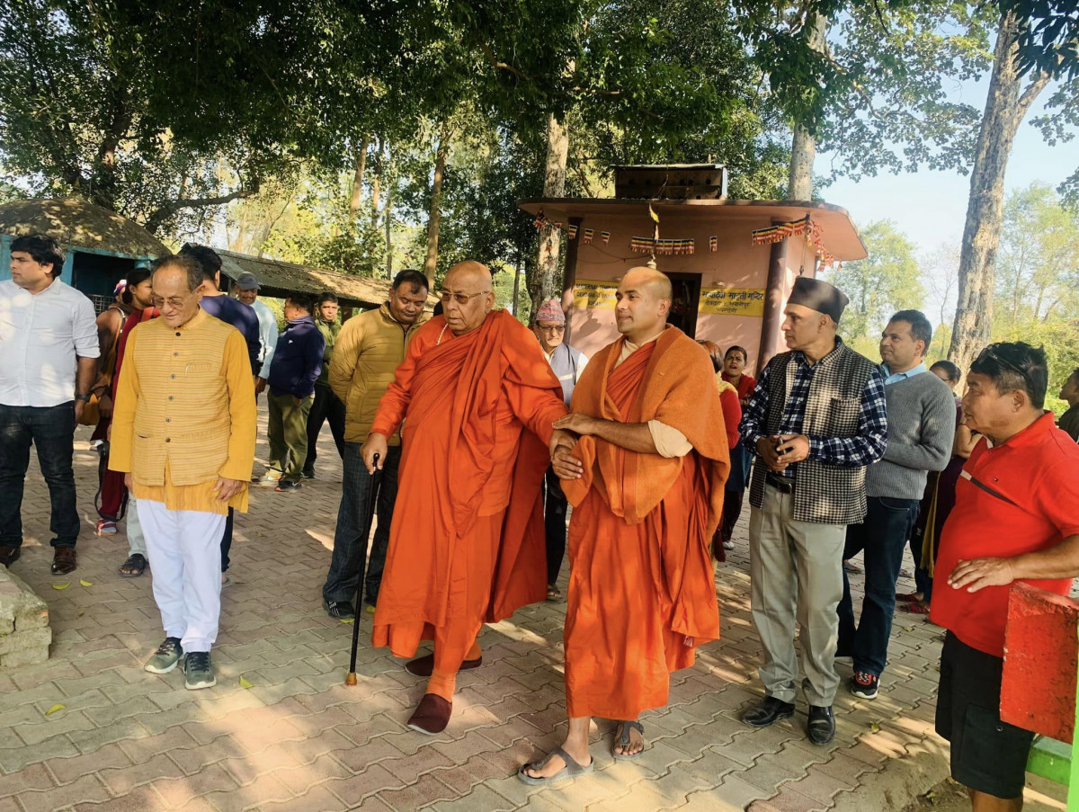 बर्माका राष्ट्र गुरू भिक्षु सितागु सयाडोद्वारा देवदहको भवानीपुर लगायतका ऐतिहासिक क्षेत्रको अवलोकन
