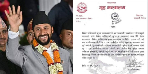 कार्यविधि विपरीत खटिएका सुरक्षाकर्मी ४८ घण्टाभित्र फिर्ता गर्न गृहमन्त्रीको निर्देशन