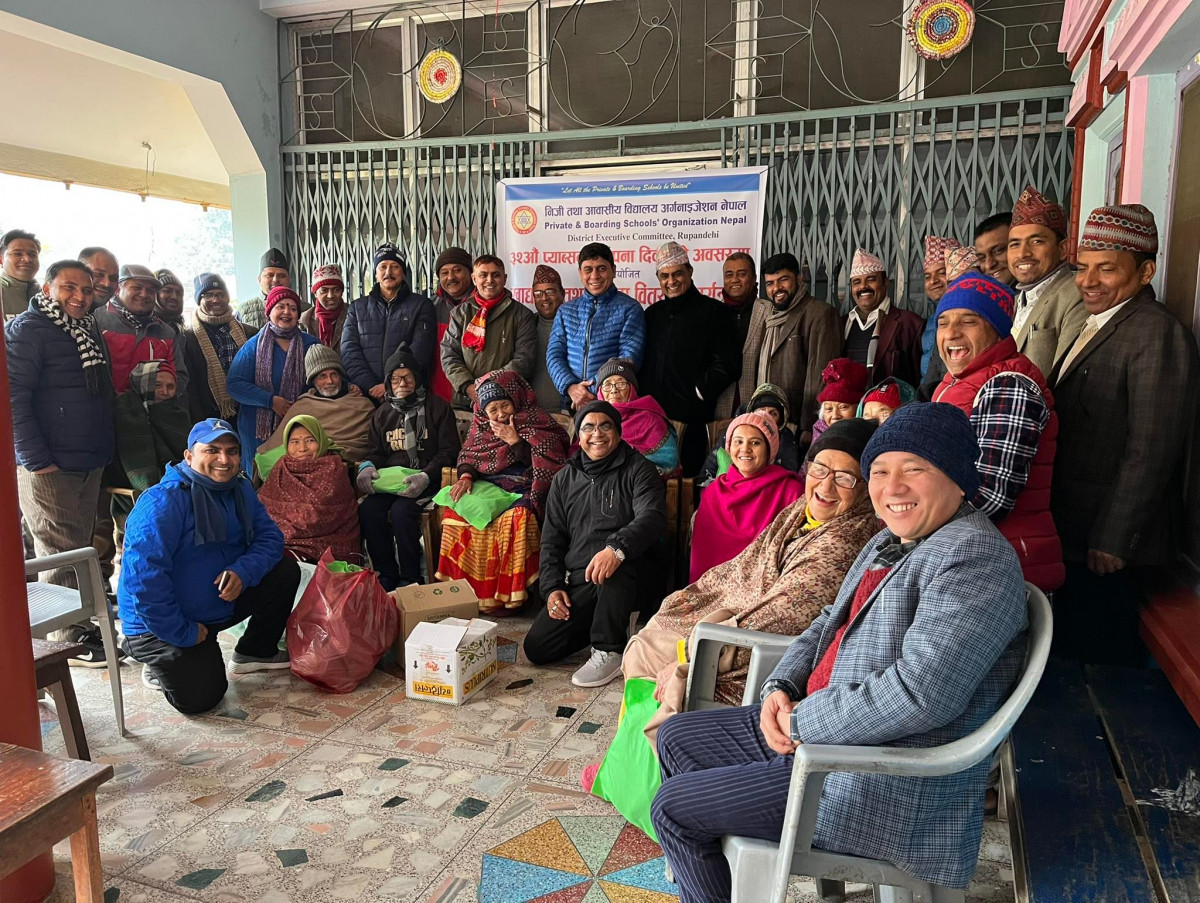 प्याब्सन रुपन्देहीको ३२ औं स्थापना दिवसको अवसरमा खाद्यान्न तथा राहत वितरण