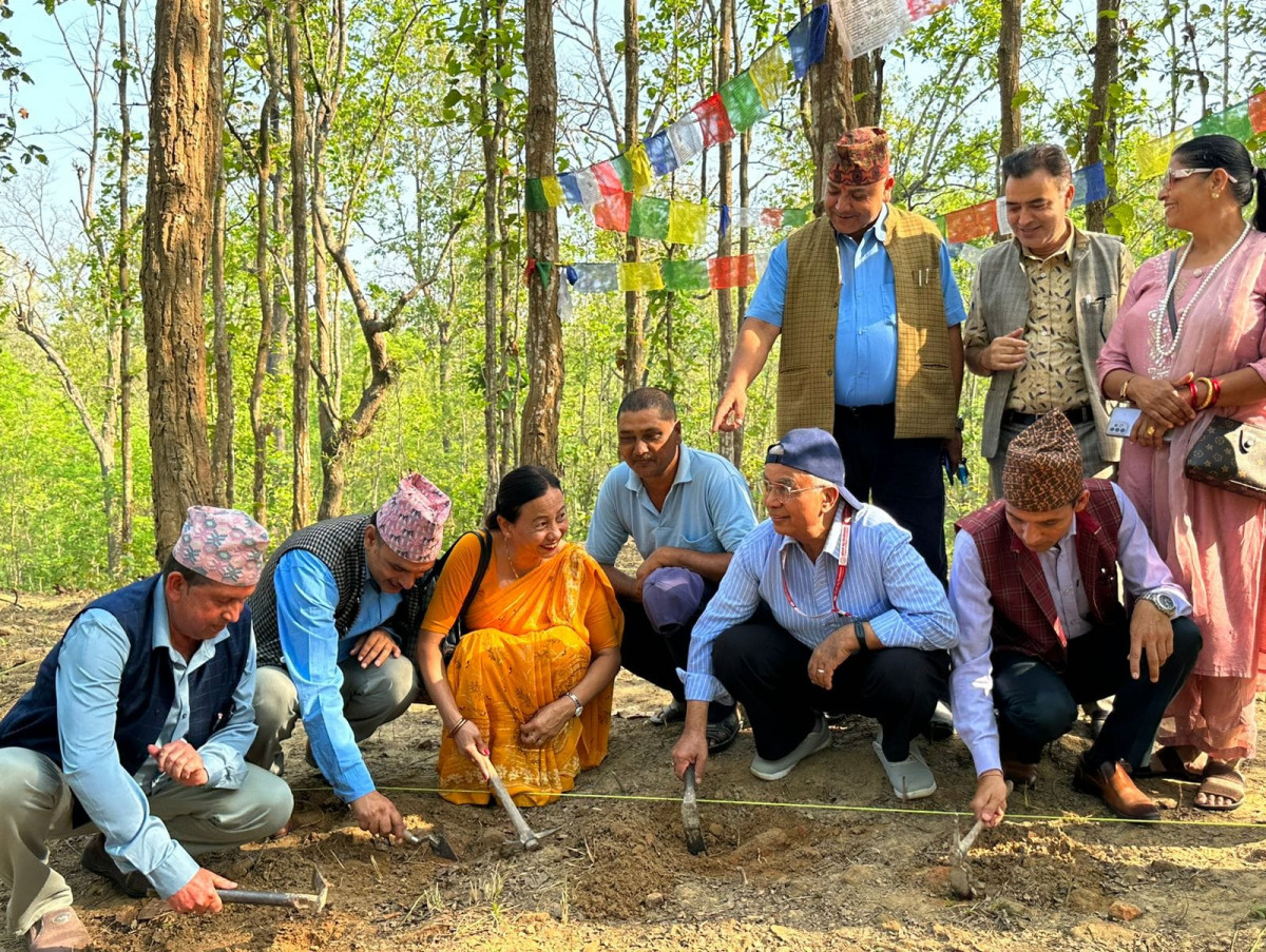 देवदह खयरडाँडा क्षेत्रको उत्खनन् कार्य सुरु