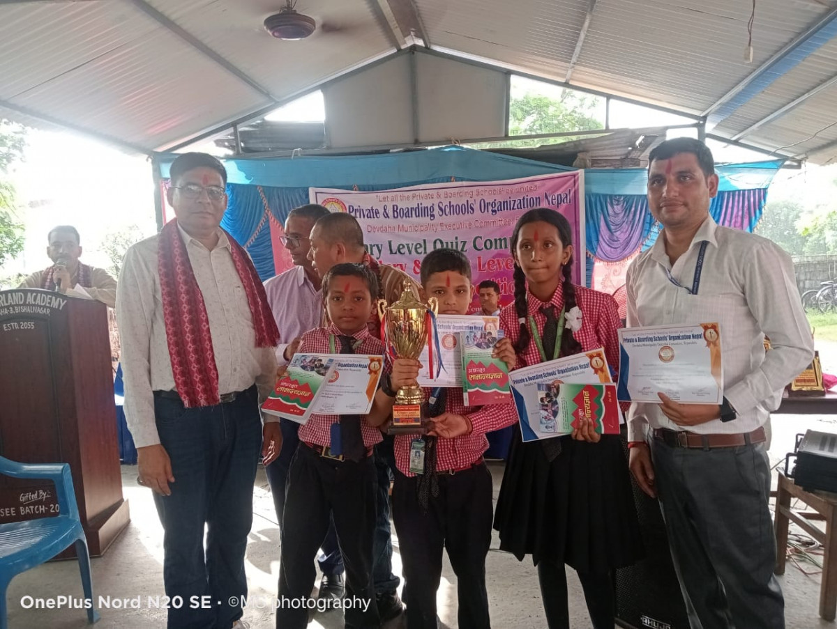 विद्यालयस्तरीय हाजिरीजवाफ तथा निबन्ध लेखन प्रतियोगितामा ग्रिनप्लान्ट प्रथम