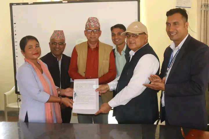 देवदह नगरपालिका र सामुदायिक बिद्यालयका प्रधानाध्यापक बिच कार्यसम्पादन सम्झौता