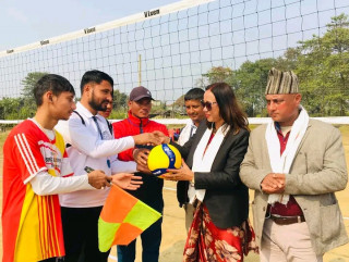 देवदहमा दोस्रो संगम कप वडा स्तरीय भलिबल प्रतियोगिता सुरु