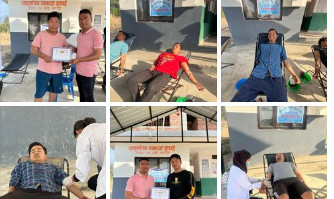 मगर एकता दिवसको पूर्व सन्ध्यामा रक्तदान