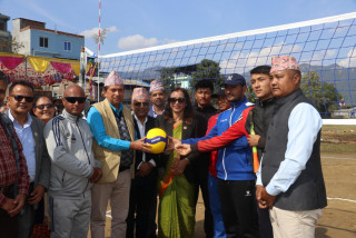 देवदहमा दोश्रो उपमेयर कप छात्रा भलिवल प्रतियोगिता सुरु