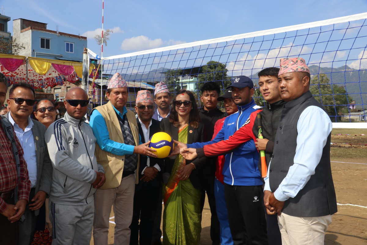 देवदहमा दोश्रो उपमेयर कप छात्रा भलिवल प्रतियोगिता सुरु