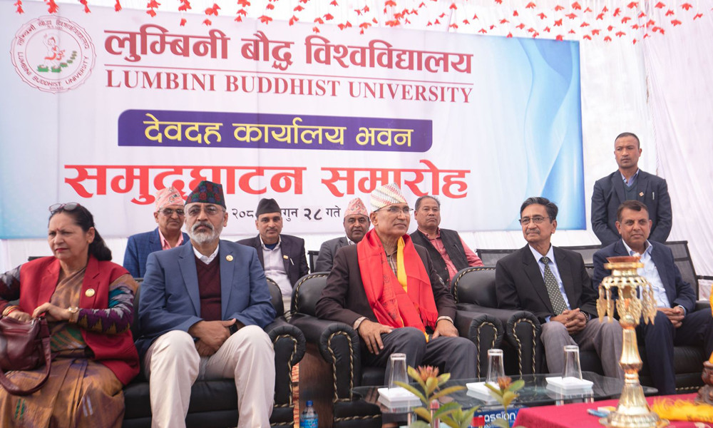 देवदहमा निर्माणधीन बौद्द विश्व विद्यालयमा १ सय अर्ब लगानी