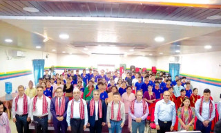 सगरमाथामा आवासीय माविमा कक्षा ११ का नव आगन्तुक विद्यार्थीलाई स्वागत तथा अभिमूखिकरण