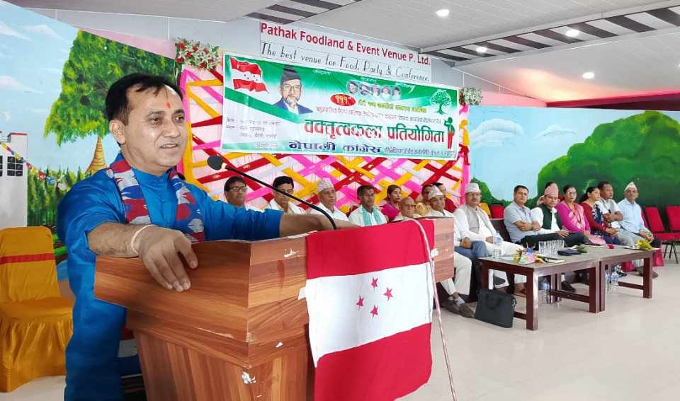 बुटवल-नारायणगढ सडक यथाशीघ्र सम्पन्न गर्न काङ्ग्रेस महामन्त्री शर्माको आग्रह