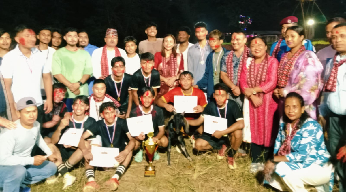 सेभेन ए साइड फुटबल प्रतियोगिताको उपाधी बागकुमार(क)लाई