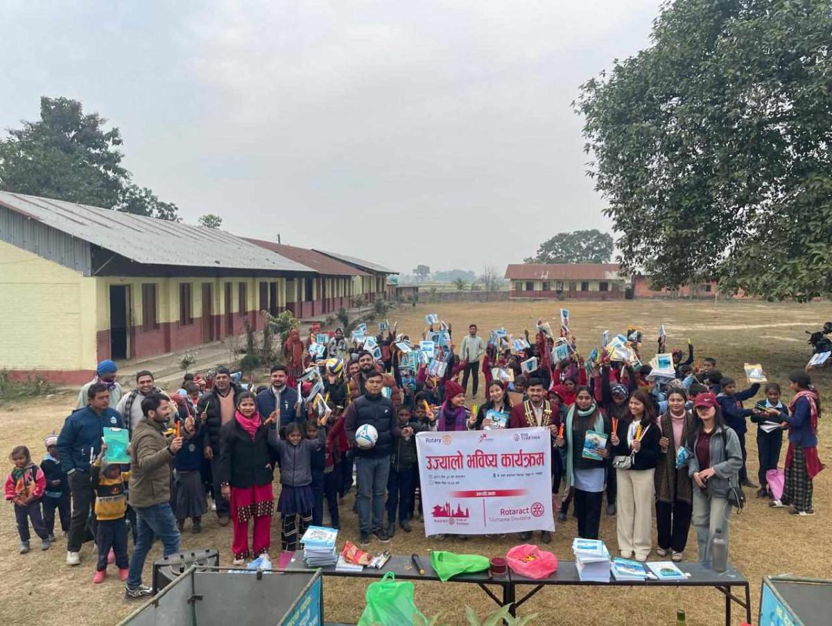 उज्यालो भविष्यका लागि रोट्रयाक्ट तिलोत्तमा देवदह र कान्तिपुरको संयुक्त पहल
