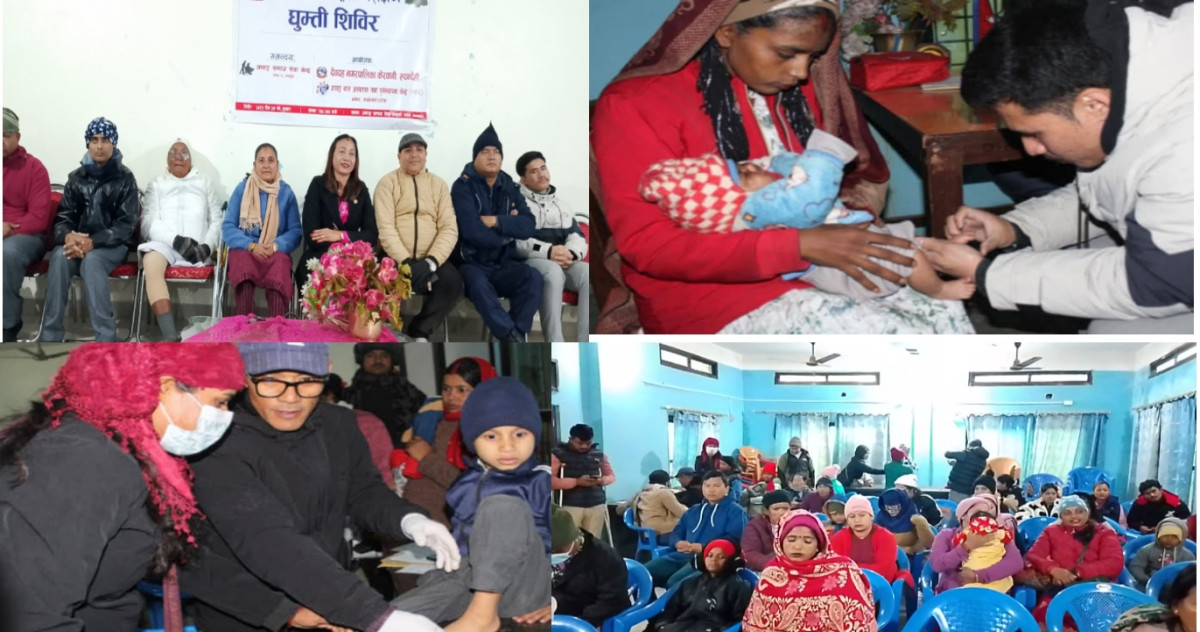 देवदहमा शारीरिक अपाङ्गता परिक्षण घुम्ती शिविर : ५९ जना लाभान्वित