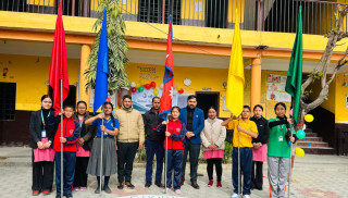 नमुना एभरग्रीन इङलिस बोर्डिङ स्कुलमा खेल सप्ताह सुरु