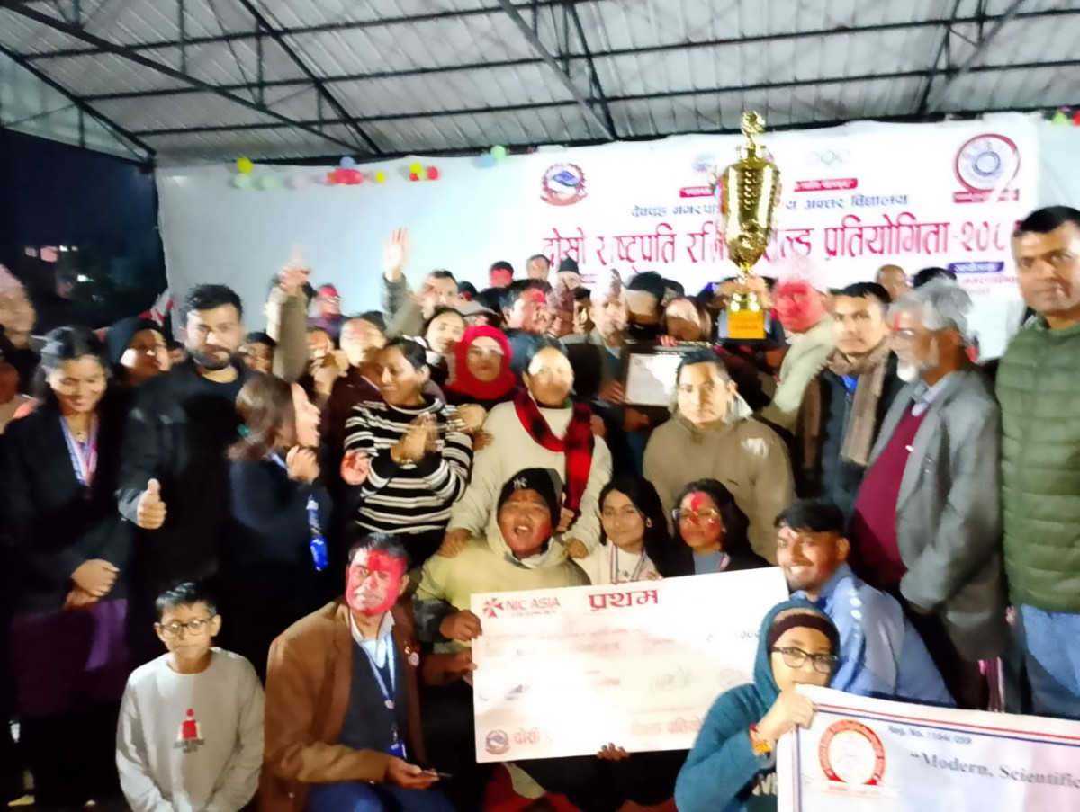 देवदह नगरस्तरीय राष्ट्रपति रनिङ शिल्डको उपाधि देवदह बुद्द पब्लिकलाई