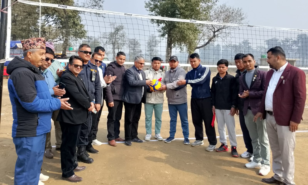 प्रथम 'नेशनल प्याब्सन कप' भलिवल प्रतियोगिता सुरु