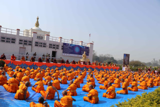 बुद्द जन्मस्थल लुम्बिनीमा ५ सय जनाको प्रबज्या कार्यक्रम
