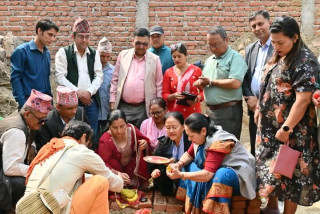 युगज्योती माविको चमेना गृह शिलान्यास
