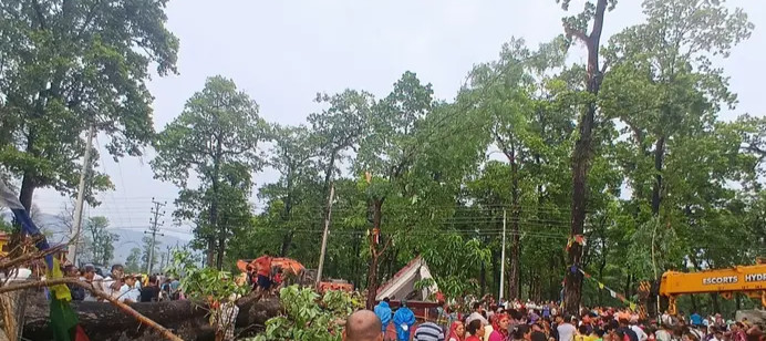 सुनवलमा हावाहुरीले रुख ढाल्दा ५ जना च्यापिए, २ जनाको मृत्यु