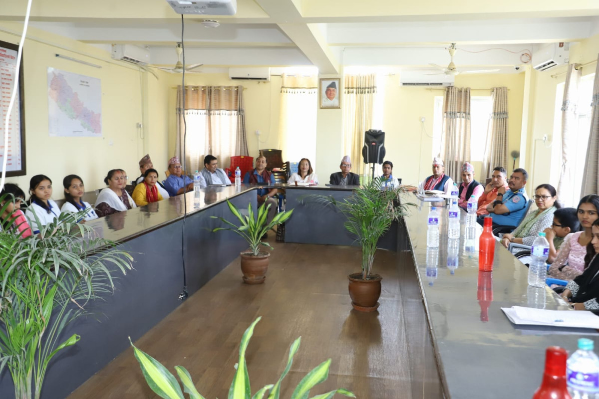 बालमैत्री स्थानीय शासन नगरस्तरीय समितिसँग बालबालिकाको अन्तरक्रिया