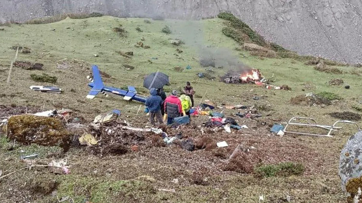 भारतको केदारनाथमा हेलिकप्टर दुर्घटना हुँदा ७ जनाको ज्यान गयाे