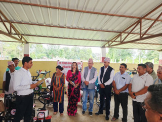 देवदहमा कृषकहरुलाई ५० प्रतिशत अनुदानमा कृषि यन्त्र हस्तान्तरण