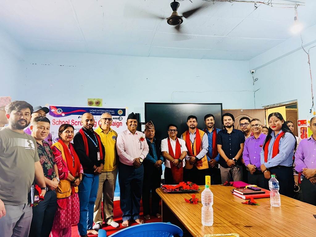 लायन्स क्लब अफ देवदह युनाइटेडको वृहत् आँखा शिविर : ११ सय विद्यार्थी र अभिभावकले लिए सेवा